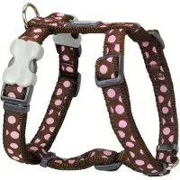 Red Dingo Hundegeschirr Style Rosa Braun Punkte 25-39 cm
