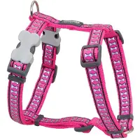 Red Dingo Hundegeschirr Rosa Knochen Reflektierend 30-48 cm Pink
