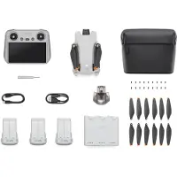 DJI Mini 3 Fly More Combo ( RC), 4 Rotoren, 12 MP, 3840 x 2160 Pixel, 10,55 m/s, 2453 mAh, Grau