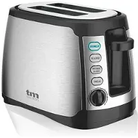 TM Electron Tmpts007 Xxl Toaster 800w 2 Schlitze Silber One Size / EU Plug 220V Silber One Size