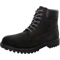 Lumberjack Herren Schnürstiefeletten/ Stiefeletten RIVER Schwarz Rauleder-Synthetik-Mix Größe: 41