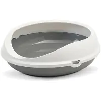 Savic Figaro, Katze, Offene Katzentoilette, Grau, Weiß, Haken, 555 mm, 485 mm