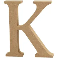 Creativ Company Buchstabe, K, H 13 cm, Stärke: 2 cm, MDF, 1Stck