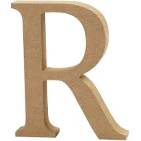 Creativ Company Buchstabe, R, H 13 cm, Stärke: 2 cm, MDF, 1Stck