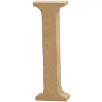 Creative Labs Buchstabe, I, H 13 cm, Stärke: 2 cm, MDF, 1Stck