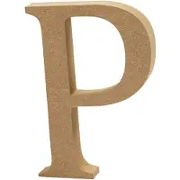 Creativ Company Buchstabe, P, H 13 cm, Stärke: 2 cm, MDF, 1Stck