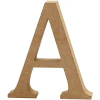 Creativ Company Buchstabe, A, H 13 cm, Stärke: 2 cm, MDF, 1Stck