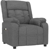 vidaXL Massagesessel Dunkelgrau Stoff