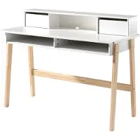 Vipack Kinderschreibtisch "Kiddy", weiß (weiß, natur), B:120cm H:87cm T:60cm, Tische, Kinderschreibtisch, Jugendschreibtisch, Schreibtisch