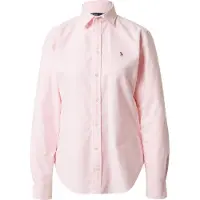 Ralph Lauren für Damen. 211891377002 Schmal geschnittenes Oxford-Hemd rosa (38), Lässig, Baumwolle, Klassisch, Langarm