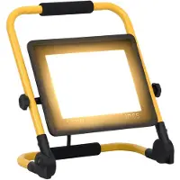 vidaXL LED-Fluter mit Handgriff 100 W Warmweiß