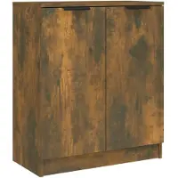 vidaXL Sideboard Räuchereiche 60x30x70 cm Holzwerkstoff