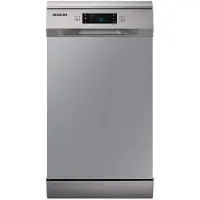 Samsung DW50R4070FS/EC, Freistehend, Single (45 cm breit), Edelstahl, Edelstahl, Tasten, LED