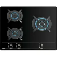 Teka GBC 63010, Schwarz, Integriert, 60 cm, Gaskochfeld, Glas, 3 Zone(n)