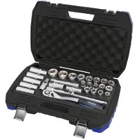 Hyundai Steckschlüsselsatz HY-59653, 29-teilig, 1/2 Zoll Ratsche 72 Zähne