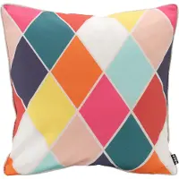Hock Dekokissen H.O.C.K. "Diamond", bunt (bunt, gemustert), B:50cm H:10cm L:50cm, Kunstfaser, Dekokissen_Sitzkissen_Kissenhüllen, Dekokissen, 50/50 cm, Kissenhülle mit Füllung, 1 Stück