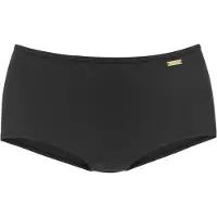 LASCANA Bikini-Hotpants "Simple", Damen, Gr. 40, N-Gr, schwarz, Microfaser, Polyamid, Badehosen Bikini-Hotpants