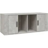 vidaXL TV-Schrank Betongrau 100x35x40 cm Holzwerkstoff