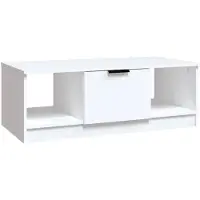 vidaXL Couchtisch Weiß 102x50x36 cm Holzwerkstoff