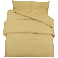 vidaXL Bettwäsche-Set Taupe 200x200 cm Leichte Mikrofaser