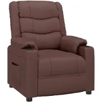 vidaXL Relaxsessel Braun Kunstleder