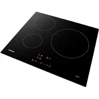 Samsung NZ63M3NM1BB/UR, Schwarz, Integriert, Zonen-Induktionskochfeld, 3 Zone(n), 3 Zone(n), Regelmäßig