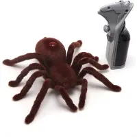 Uniq Ferngesteuerte Spinne – Realistische Bewegung | 15 cm Länge mit Beinen | Scherzartikel, Halloween-Deko, Spielzeug