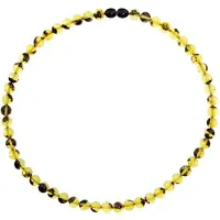 Ostsee-Schmuck Gliederkette "Kette Kugel 8 mm Kette Kugel 8 mm" Gr. 42, grün (weiß, neutral), Halsketten, Damen, 42cm, Bernstein, L: 42, Gliederkette