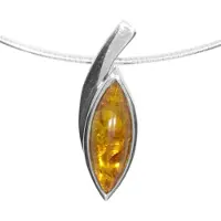 Ostsee-Schmuck Halsreif "Halsreif mit Anhänger Gleiter-Marieke" Gr. 42, silber (weiß, neutral), Halsketten, Damen, 42cm, Silber 925 (Sterlingsilber), L: 42, Halsreif