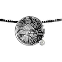 Ostsee-Schmuck Halsreif "Halsreif mit Anhänger" Gr. 42, silber (weiß, neutral), Halsketten, Damen, 42cm, Silber 925 (Sterlingsilber), L: 42, Halsreif