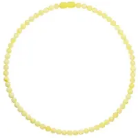Ostsee-Schmuck Kette - Kugel 6 mm - Bernstein - , Gelb