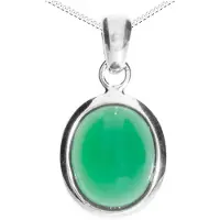 Ostsee-Schmuck 1100000002199 "Kette mit Anhänger Classic 12x10 mm" Gr. 42, silber (weiß, neutral), Halsketten, Damen, 42cm, Silber 925 (Sterlingsilber), L: 42, 1100000002199