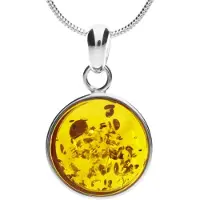 Ostsee-Schmuck "Kette mit Anhänger Frouke 16 mm"