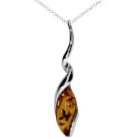 Ostsee-Schmuck Kette mit Anhänger "Kette mit Anhänger Annelie" Gr. 45, silber (weiß, neutral), Halsketten, Damen, 45cm, Silber 925 (Sterlingsilber), L: 42, Kette mit Anhänger