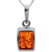 Ostsee-Schmuck Kette mit Anhänger "Kette mit Anhänger Stefanie" Gr. 50, silber (weiß, neutral), Halsketten, Damen, 50cm, Silber 925 (Sterlingsilber), L: 42, Kette mit Anhänger