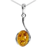 Ostsee-Schmuck Kette mit Anhänger "Kette mit Anhänger Lennja" Gr. 50, silber (weiß, neutral), Halsketten, Damen, 50cm, Silber 925 (Sterlingsilber), L: 42, Kette mit Anhänger