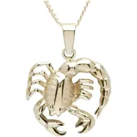 Ostsee-Schmuck "Kette mit Anhänger Tierkreiszeichen Skorpion"