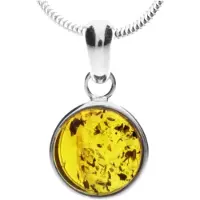 Ostsee-Schmuck Kette mit Anhänger "Kette mit Anhänger Frouke 10 mm" Gr. 50, silber (weiß, neutral), Halsketten, Damen, 50cm, Silber 925 (Sterlingsilber), L: 40, Kette mit Anhänger