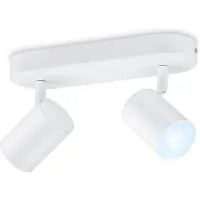 Wiz LED-Deckenleuchte Dimmbar CCT Wählbar Smart WiFi+Bluetooth 4.9W Zwei Strahler Imageo Weiß