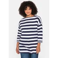 Sheego 3/4-Arm-Shirt Marine