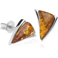 Ostsee-Schmuck Paar Ohrstecker "- Imke - Silber 925/000 - Bernstein" Gr. 11, silber (silber 925, silberfarben, weiß), Ohrringe, Damen, 11, Silber 925 (Sterlingsilber), Paar Ohrstecker