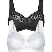 Anita 2er Pack Entlastungs BH Havanna Anita Schwarz crystal