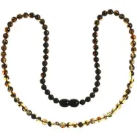 Ostsee-Schmuck Gliederkette "Kette Kugel 5 mm Kette Kugel 5 mm" Gr. 42, grün (weiß, neutral), Halsketten, Damen, 42cm, Bernstein, L: 42, Gliederkette