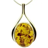 Ostsee-Schmuck Kette mit Anhänger "Kette mit Anhänger Sandra" Gr. 42, gold (weiß, neutral), Halsketten, Damen, 42cm, Gelbgold 333, L: 42, Kette mit Anhänger