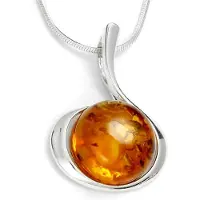 Ostsee-Schmuck Kette mit Anhänger "Kette mit Anhänger Leonie" Gr. 42, silber (weiß, neutral), Halsketten, Damen, 42cm, Silber 925 (Sterlingsilber), L: 42, Kette mit Anhänger