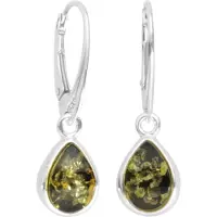 Ostsee-Schmuck Paar Ohrhänger "Ohrhänger Enela Ohrhänger Enela", weiß (weiß, neutral), Ohrringe, Damen, 31 x 9mm, Silber 925 (Sterlingsilber), Paar Ohrhänger