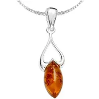 Ostsee-Schmuck Kette mit Anhänger "Kette mit Anhänger Charlotte" Gr. 42, silber (weiß, neutral), Halsketten, Damen, 42cm, Silber 925 (Sterlingsilber), L: 42, Kette mit Anhänger