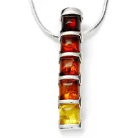 Ostsee-Schmuck Kette mit Anhänger "Kette mit Anhänger Gleiter-Rosika" Gr. 42, silber (weiß, neutral), Halsketten, Damen, 42cm, Silber 925 (Sterlingsilber), L: 42, Kette mit Anhänger