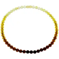 Ostsee-Schmuck Gliederkette "Kette Kugel 8 mm Kette Kugel 8 mm" Gr. 42, braun (weiß, neutral), Halsketten, Damen, 42cm, Bernstein, L: 42, Gliederkette