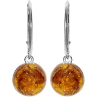 Ostsee-Schmuck Paar Ohrhänger "- Dolores - Silber 925/000 - Bernstein" Gr. 29, silber (silber 925, silberfarben, weiß), Ohrringe, Damen, 29, Silber 925 (Sterlingsilber), Paar Ohrhänger